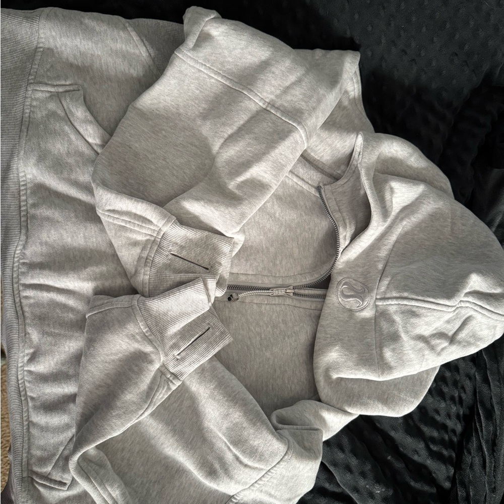 Gray Zip-Up Hoodie